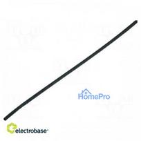 Heat shrink sleeve, adhesive-free, 2:1, 1.2 mm, L: 1 m, black, polyolefin