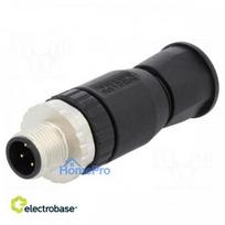 Plug, M12, PIN: 4, male, A code-DeviceNet / CANopen, for cable