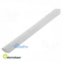 Heat shrink sleeve, adhesive-free, 2:1, 4.8 mm, L: 1 m, white, polyolefin