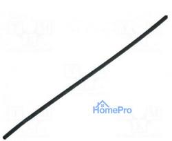 Heat shrink sleeve glueless 2: 1 2.4mm L: 1m black polyolefin
