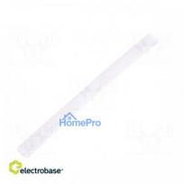 Heat shrink sleeve, without glue, 2:1, 6.4 mm, L: 1 m, transparent