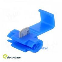 Quick connection, IDC, 1.5÷2.5mm2, for cable, blue, Variant: splitter
