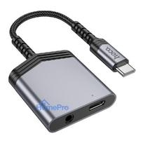 Adapter Hoco (LS39) from USB-C to (USB-C 3,5mm) black