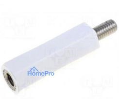 Insulation sleeve, hexagonal, M4, M4, L: 20 mm, Spanner size: 8mm, UL94V-3