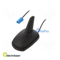 Antenna SHARK AM,FM Opel GM black 12VDC Kind: RG174 87÷108MHz