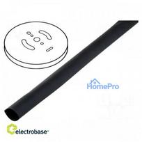 Heat shrink sleeve glueless 2: 1 19.1mm black polyolefin
