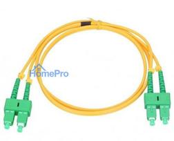 SC / APC-SC / APC Single Mode, Duplex, 3.0mm LSZH Yellow, 2m ::SC-1.1-1A2