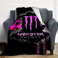 Monster Energy Flannel Blanket Throw Blanket Soft Warm Sofa Bed Camping Car home Decor Unique Christmas Gift C930698 180cmx230cm