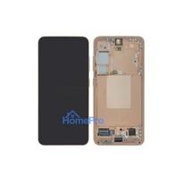 LCD screen Samsung S921 S24 with touch screen and frame Amber Yellow original (used Grade B)