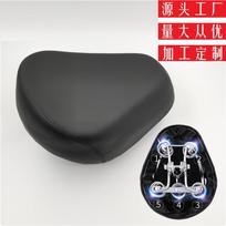 Electric Bike Saddle 5-Spring Iron Shell Seat Pad E-Bike Black M