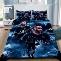 Game Football Star Neymars Duvet Cover Pillowcase Bedding Set Adult Boy Girl Bedroom Decoration Children Gift Single Double Size AU Single 140x210cm