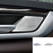 Door Stereo Audio Speaker Frame Cover Trim For BMW 5 Series G30 G38 2018 2019 2020 2021 2022 Loudspeaker Decoration Interior Inner handle cover black