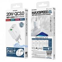 Charger WK Design 'WP-U53' white 20W (Ports:'Type-C' / 'USB')