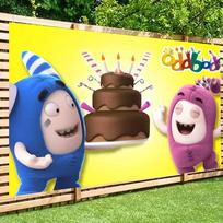 Cartoon Odd&bods Kids Birthday  Photography Backdrops Kids Birthday Photo Background Studio Portraits Photocall Props 420 79×59inch/200*150cm