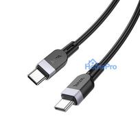 Hoco X109 Energy 60W silicone charging data cable C to C(L.3M) Black