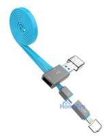Hoco UPL03 Share line apple + micro usb blue