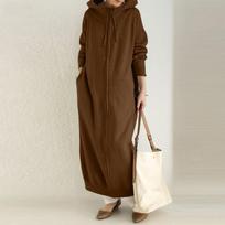 Fashion Hooded Sports Fleece Sweater Casual Long Sleeve Zipper Jacket Women's Plus Solid Color Robe 5XL