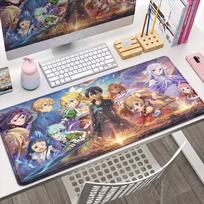 Nauji tapetai Didelis pelės kilimėlis Sword Art Online Pelės kilimėlis Žaidimų priedai Klaviatūra Nešiojamas kompiuteris PC Kawaii HD Asuna Anime XXL Stalo kilimėlis 600x300x2MM