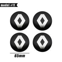 For Renault Austral Kadjar Megane Captur Arkana Dacia Logo Rim Cover 4Pcs 56mm 60mm 65mm Car Wheel Center Hub Cap Stickers A10