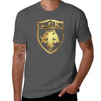 Auksinis leidimas Aek Atene Futbolo gerbėjams iš Graikijos T-shirt mieli drabužių ruošiniai vyriški vienspalviai marškinėliai S brown