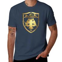 Auksinis leidimas Aek Atene Futbolo gerbėjams iš Graikijos T-shirt mieli drabužių ruošiniai vyriški vienspalviai marškinėliai XXL black