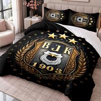 Besiktas 3Pcs Bedding Set Duvet Cover With Two Pillowcases For Bedroom Home Decoration 135cmx200cm