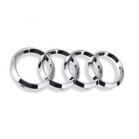 4 Rings ABS Car Front Hood Emblem Bonnet Logo Rear Trunk Badge For S A3 A4 A5 A6 A7 A1 A2 Q2 Q3 Q4 Q5 Q7 Q8 TT S3 S4 S5 S6 S7 Front 285mm