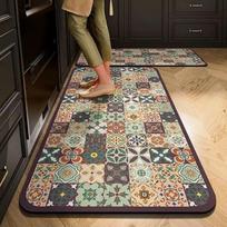 New American Kitchen Floor Mats Are Water-Absorbent, Anti-Slip Oil-Proof Washable and Disposable for Home Decor 40X60CM