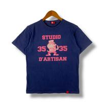 STUDIO D'ARTISAN Notre Dame Style Graphic Tee Shirt Medium Size 4XL blue