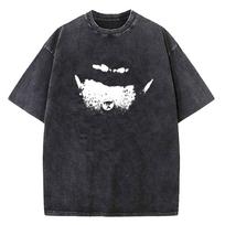 Ken Carson Washed T Shirt Cotton High Quality Teen University Women Classic Kawaii Top Tees Hip Hop Streetwear Kawaii Y2k L black