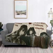 Damiano David Maneskin Music Band Photo Travel Blankets Soft Warm Flannel Throw Blanket Bedspread for Bedroom Picnic Home Couch 75X95CM