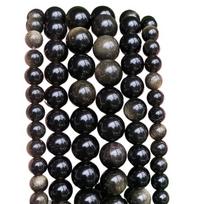 Obsidiano karoliukai, 10mm 36pcs