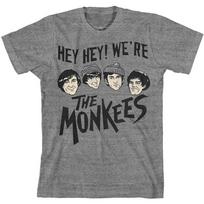 Vintage The Monkees Music Tour Cotton Sport Grey Full Size Unisex T Shirt Unisex T-Shirt L gray
