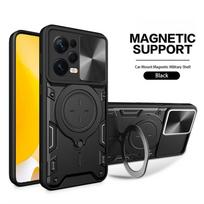 Armor Funda For Xiaomi Redmi Note 12 Pro 5G Case Slide Lens Protect Ring Stand Back Cover For Redmy Note12Pro Plus 12Pro 12S 12C Redmi Note 12S