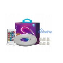 Vention Silicone Neon LED strip with IR remote control and 12V DC power supply, 5m