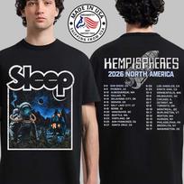 Sleep Hempispheres 2026 Tour North America Concert Unisex T-Shirt XXXXL gray