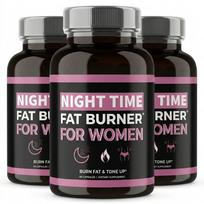 Night Time Fat Burner for Women – PM Weight Loss & Metabolism Support Supplement with Sleep Aid | Promotes Satiety & Vitality (60 Capsules) 3pack