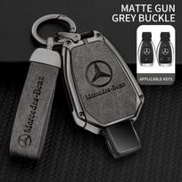 Lydinio automobilio rakto dėklas Dangtelis Apsauginis Korpusas Mercedes Benz A B C E Klasėms GLS GLA GLK GLC CLS CLA AMG W204 W205 W212 W463 W176 gray