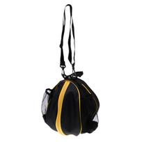 Waterproof Basketball Carry Bag + Adjustable Shoulder Strap geltona/juoda
