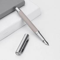 Hongdian Black Forest Metal Fountain Pen Black/Golden EF/F/M/Bent Beautiful Tree Texture Excellent Writing Business Office Pen Fine 0.5mm gray