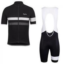 RAPHA Unisex Short Sleeve Cycling Jersey Bib Shorts Set Breathable Road Bike Riding Gear M