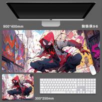 For Spider-Man Mouse Pad Extra Large Game Animation Computer Keyboard(60X30cm) 60x30cm
