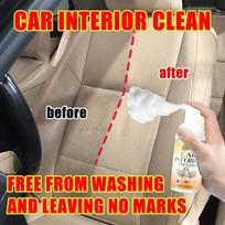 Car Interior Cleaning Foam Dry Cleaner for Seat Carpet Headliner Fabric and Plastic Surface Restoration gray
