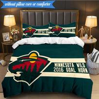 3PCS Minnesota Bedding Set Duvet Cover Closure Includes 1 Duvet Cover & 2 Pillowcases for All Seasons Bedroom Decor Christmas Fan gifts 140cmx210cm