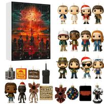 Stranger Things Christmas Advent Calendar Blind Box, 24 Days Countdown Acrylic Ornament Set, Xmas Tree Hanging Decorations Acrylic flat style pendant