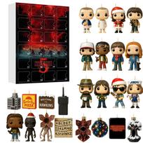 Stranger Things Christmas Advent Calendar Blind Box, 24 Days Countdown Acrylic Ornament Set, Xmas Tree Hanging Decorations Acrylic flat style pendant