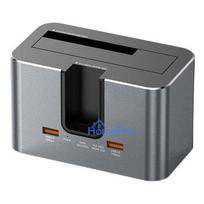 Dual Bay Docking Station, M.2 SATA/ NVME, 2.5"/3.5" SSD/HDD, 2x USB-A, USB-C