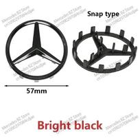 52/57 mm ABS automobilio vairo emblema su kaiščiais, dangtelis Mercedes Benz AMG A63 W166 W212 W213 W246 W176 W177 W205 C180 C63 W167