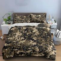 Camouflage Outdoor Gear Set Multiple sizes kid's and adults' bedroom Exquisite 3PC bedding set gift AU Queen 210*210cm/83x83in 3pcs