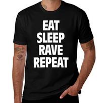 Eat Sleep Rave Repeat Tshirt T Shirts With Prints Tshirt 4XL black